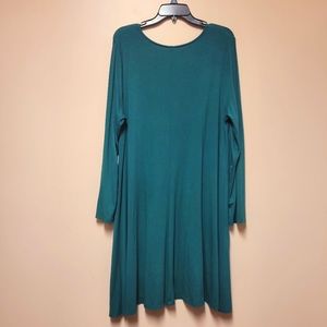 Old Navy knit casual dress long sleeve Dark Teal XL